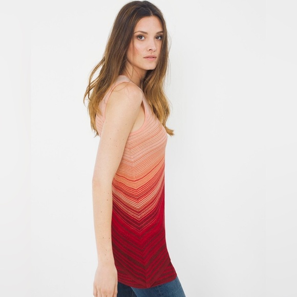 NWT White House Black Market Sleeveless Ombre Tunic Sweater XS - Picture 2 of 6